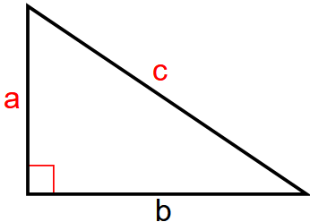 Calcule o comprimento da perna b  de um triângulo usando o teorema de Pitágoras